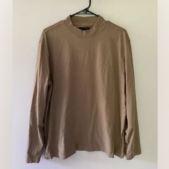 Banana Republic Olive Brown Mock Neck Long Sleeve